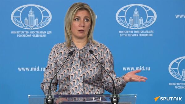 Мария Захарова во время еженедельного брифинга (17 мая 2023). Москва - Sputnik Արմենիա