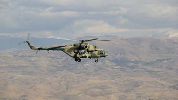 Вертолет военной базы ЮВО в Армении - Sputnik Армения