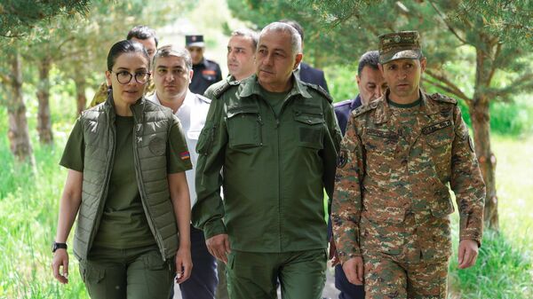 Генпрокурор Анна Вардапетян посетила с рабочим визитом военную прокуратуру Севанского гарнизона (10 июня 2023). Гегаркуник - Sputnik Армения