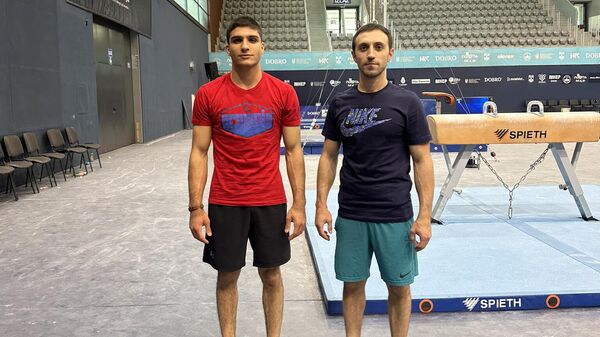 Гимнасты Гагик Хачикян и Артур Давтян на World Challenge Cup в Хорватии - Sputnik Армения