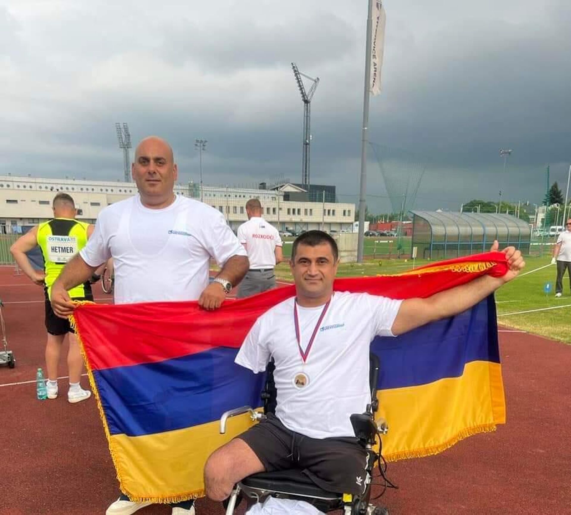 Саркис Степанян на международном параатлетическом чемпионате в Чехии Саркис Степанян на международном параатлетическом чемпионате в Чехии - Sputnik Արմենիա, 1920, 11.06.2023