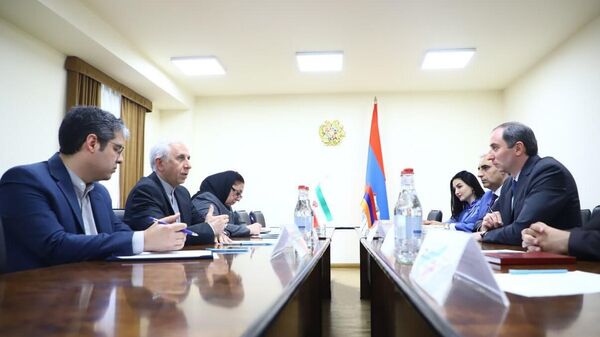 ՀՀ ԲՏԱ նախարար Ռոբերտ Խաչատրյանն ընդունել է Հայաստանում Իրանի Իսլամական Հանրապետության արտակարգ և լիազոր դեսպան Աբբաս Բադախշան Զոհուրիին - Sputnik Արմենիա
