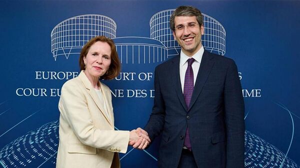 Министр юстиции Григор Минасян встретился с председателем Европейского суда по правам человека Шифрой О'Лири (13 июня 2023). Страсбург - Sputnik Արմենիա