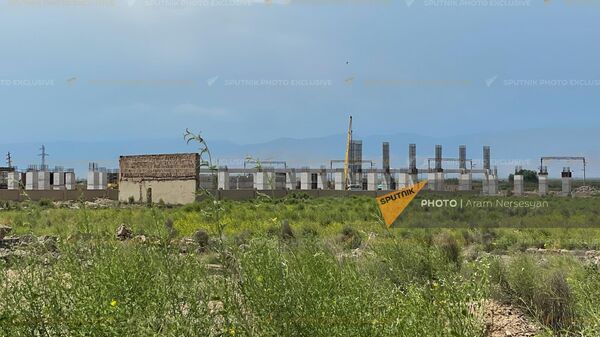 Вид на строящийся металлургический завод в Ерасхе - Sputnik Армения