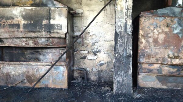 Пожар в неработающей мебельной фабрике Степанавана (17 июня 2023). Лори - Sputnik Армения