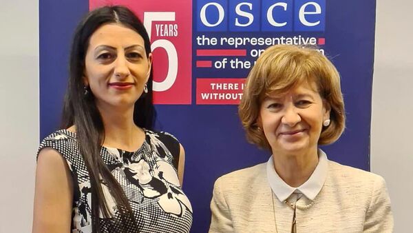 Защитник прав человека Анаит Манасян встретилась с представителем ОБСЕ по вопросам свободы прессы Терезой Рибейро (20 июня 2023). Венa - Sputnik Армения