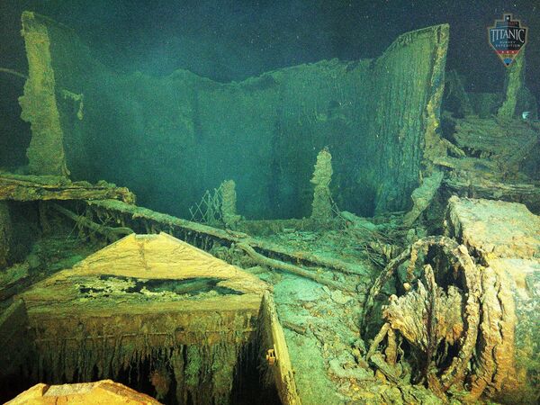 Обломки лайнера Титаник снятые во время экспедиций компании OceanGate. Архивное фото - Sputnik Армения