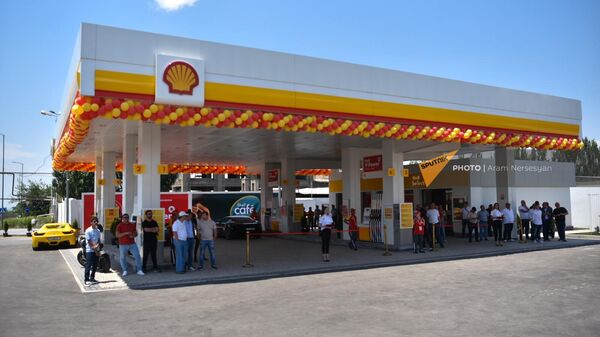 Бензозаправочная станция марки Shell в Армении - Sputnik Армения