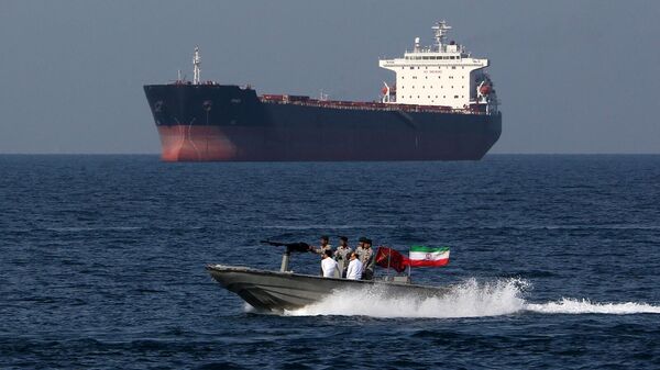 Вид на корабли в Персидском заливе с побережья Ирана - Sputnik Армения