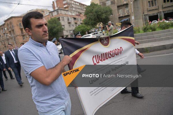 Акция протеста адвокатов (11 июля 2023). Еревaн - Sputnik Армения