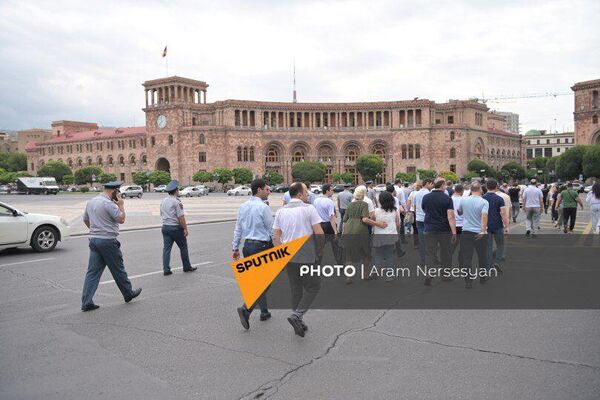 Акция протеста адвокатов (11 июля 2023). Еревaн - Sputnik Армения