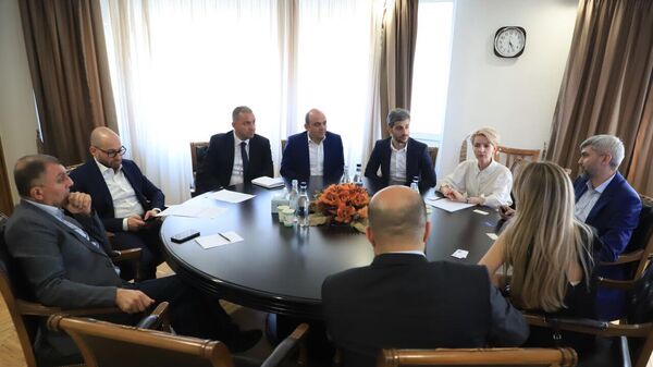  Նախարար Վահան Քերոբյանը հուլիսի 20-ին ընդունել է ռուսաստանյան Ozon ընկերության ղեկավարությանը - Sputnik Արմենիա