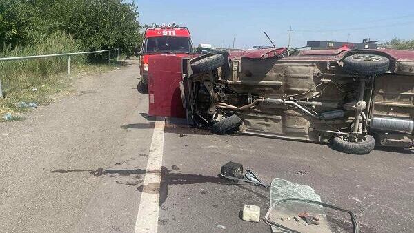 Дорожно-транспортное происшествие в селе Похр Веди (23 июля 2023). Арарат - Sputnik Армения