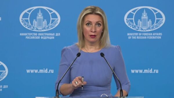 Представитель МИД РФ Мария Захарова проводит еженедельный брифинг (26 июля 2023). Москва - Sputnik Армения