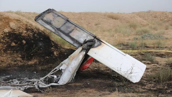 Обломки потерпевшего крушение учебного самолета (31 июля 2023). Иран - Sputnik Армения