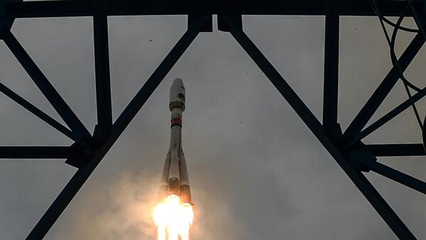 Запуск ракеты-носителя Союз-2.1б с разгонным блоком Фрегат и автоматической станцией Луна-25 с космодрома Восточный (11 августа 2023). Амурская область - Sputnik Армения