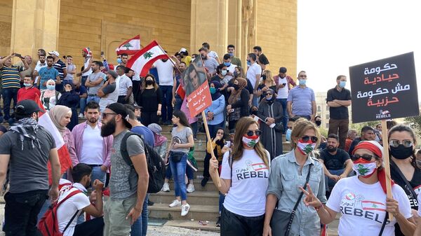 Акция протеста в Бейруте  - Sputnik Армения