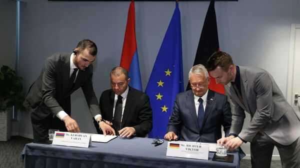 Հայաստանի Հանրապետության կառավարության և Գերմանիայի Դաշնային Հանրապետության կառավարության միջև ստորագրվել է 2022 թ. ֆինանսական համագործակցության մասին համաձայնագիր - Sputnik Արմենիա