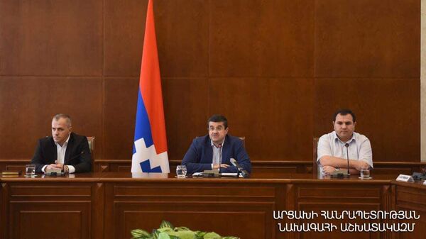 Արցախի նախագահը ներկայացրել է նորանշանակ պետական նախարար Սամվել Շահրամանյանին: - Sputnik Արմենիա