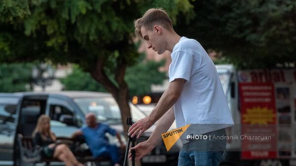 Уличные музыканты-релоканты в Ереване - Sputnik Армения