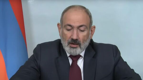 Премьер-министр Никол Пашинян во время обращения к народу (24 сентября 2023). Еревaн - Sputnik Армения