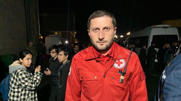 Հայկական կարմիր խաչի ընկերության աղետների կառավարման բաժնի ներկայացուցիչ Դավիթ Հակոբյան - Sputnik Արմենիա