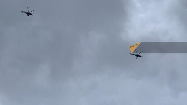 Вертолеты с тяжелоранеными после взрыва в Степанакерте вылетели в Ереван (26 сентября 2023). Сисиан - Sputnik Армения