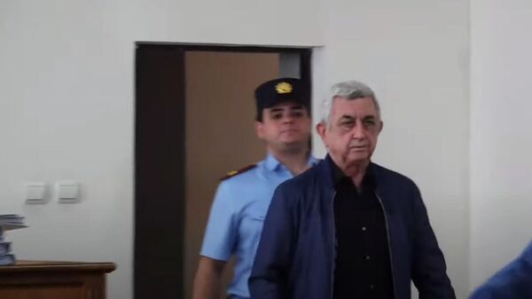 Серж Саргсян на судебном заседании (28 сентября 2023). Ереван - Sputnik Армения