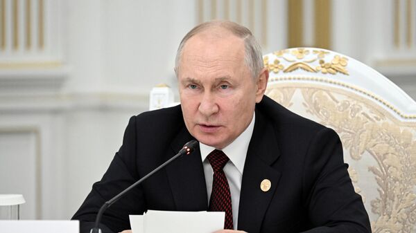 Владимир Путин на саммите глав государств СНГ (13 октября 2023). Бишкек - Sputnik Армения