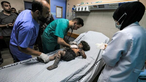Раненых на юге сектора Газа доставляют в больницу Насер - Sputnik Армения