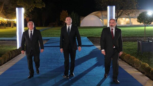 Հայաստանի, Վրաստանի ու Ադրբեջանի վարչապետները - Sputnik Արմենիա