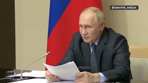 Путин на совещании по ситуации в Дагестане - Sputnik Армения
