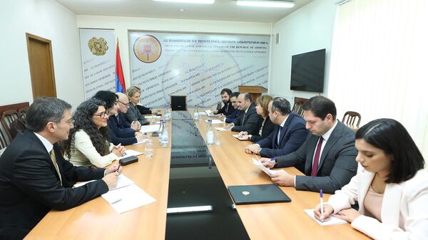 Նարեկ Մկրտչյանի հանդիպումը ՀԲ տարածաշրջանային տնօրենի և Հայաստանի գրասենյակի ղեկավարի հետ - Sputnik Արմենիա