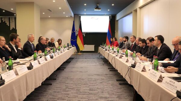 Межправительственные переговоры по развитию армяно-германского сотрудничества (21 ноября 2023). Еревaн - Sputnik Армения
