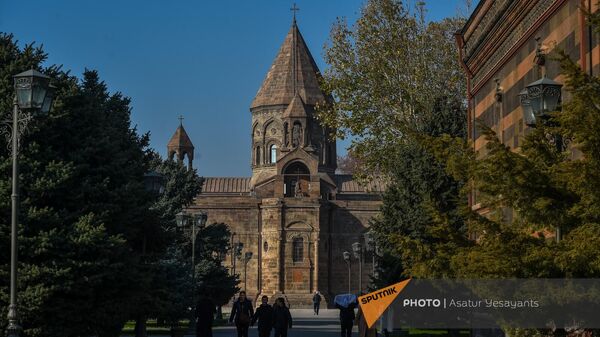 День памяти апостолов Фаддея и Варфоломея — первых просветителей Армении (2 декабря 2023). Эчмиадзин - Sputnik Армения