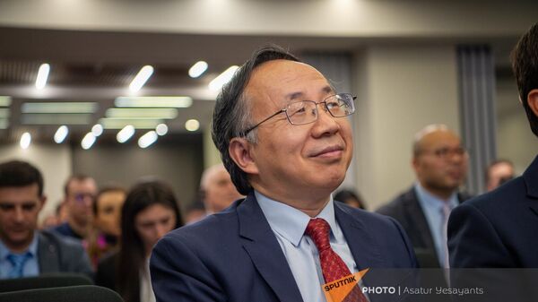 Посол Китая Фань Юн на V Конференции Евразийские исследования в современном Китае и Евразии(8 декабря 2023). Еревaн - Sputnik Армения