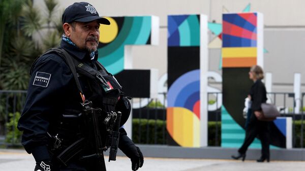 Офицер полиции Мексики на улице в Гвадалахаре - Sputnik Армения