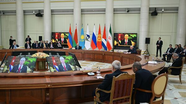 Заседание Высшего Евразийского экономического совета в широком составе (25 декабря 2023). Санкт-Петербург - Sputnik Армения
