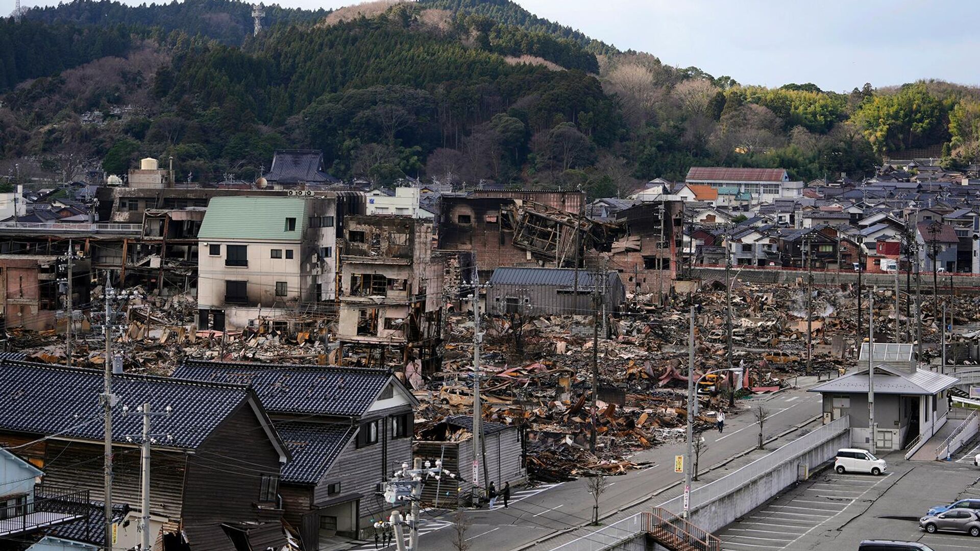 Япония разрушения