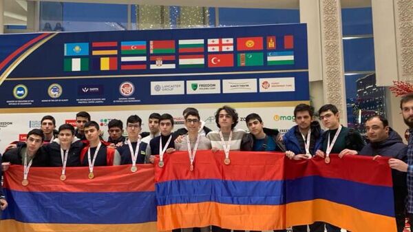 Ժաուտիկովյան օլիմպիադայի մասնակից դպրոցականները - Sputnik Արմենիա