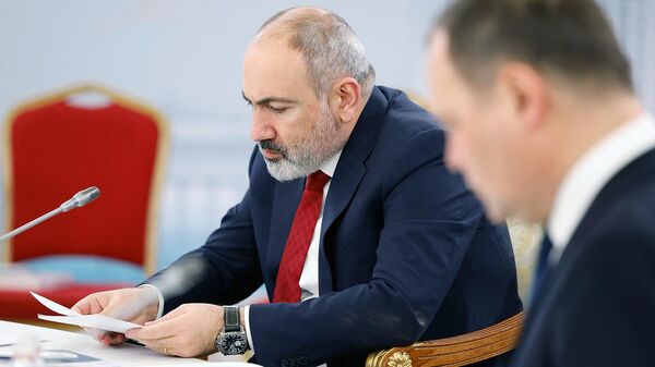 Премьер-министр Армении Никол Пашинян участвует в заседании Евразийского межправительственного совета в узком составе (2 февраля 2024). Алматы - Sputnik Армения