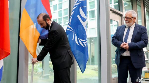 Официальная церемония присоединения Армении к Международному уголовному суду (8 февраля 2024). Гаага - Sputnik Армения