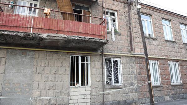 Последствия взрыва в жилом доме на улице Тавризяна (22 февраля 2024). Еревaн - Sputnik Армения