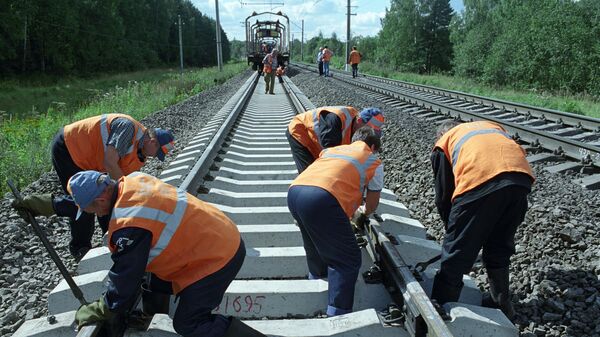 Летние путевые работы на Московской железной дороге - Sputnik Армения