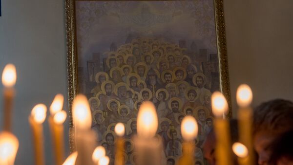 Рождественская литургия в Эчмиадзинском кафедральном соборе  - Sputnik Արմենիա