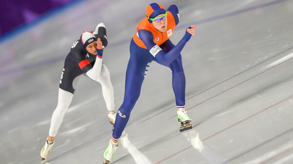 Нидерландская конькобежка Йорин Тер Морс (14 февраля 2018). Пхенчхан, Южная Корея - Sputnik Армения