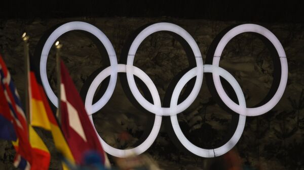 Олимпийские кольца. Пхенчхан, Южная Корея - Sputnik Армения