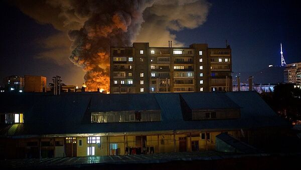 Крупный пожар в Тбилиси - Sputnik Армения