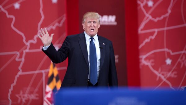 Дональд Трамп во время выступления на Конференции Консервативного Политического Действия (CPAC) /2015 год/. Нэшнл-Харборе, штат Мэриленд, США - Sputnik Армения