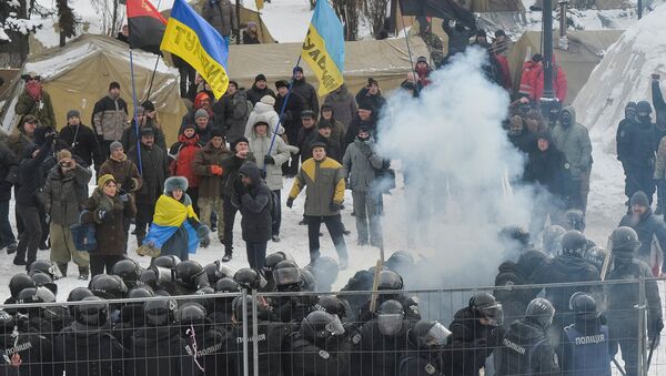 Столкновение сторонников М. Саакашвили с полицией в Киеве - Sputnik Արմենիա